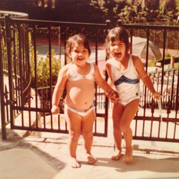 Kourtney Kardashian, Kim Kardashian, Instagram, Throwback Thursday Kourtney Kardashian, Kim Kardashian, Instagram, Throwback Thursday
